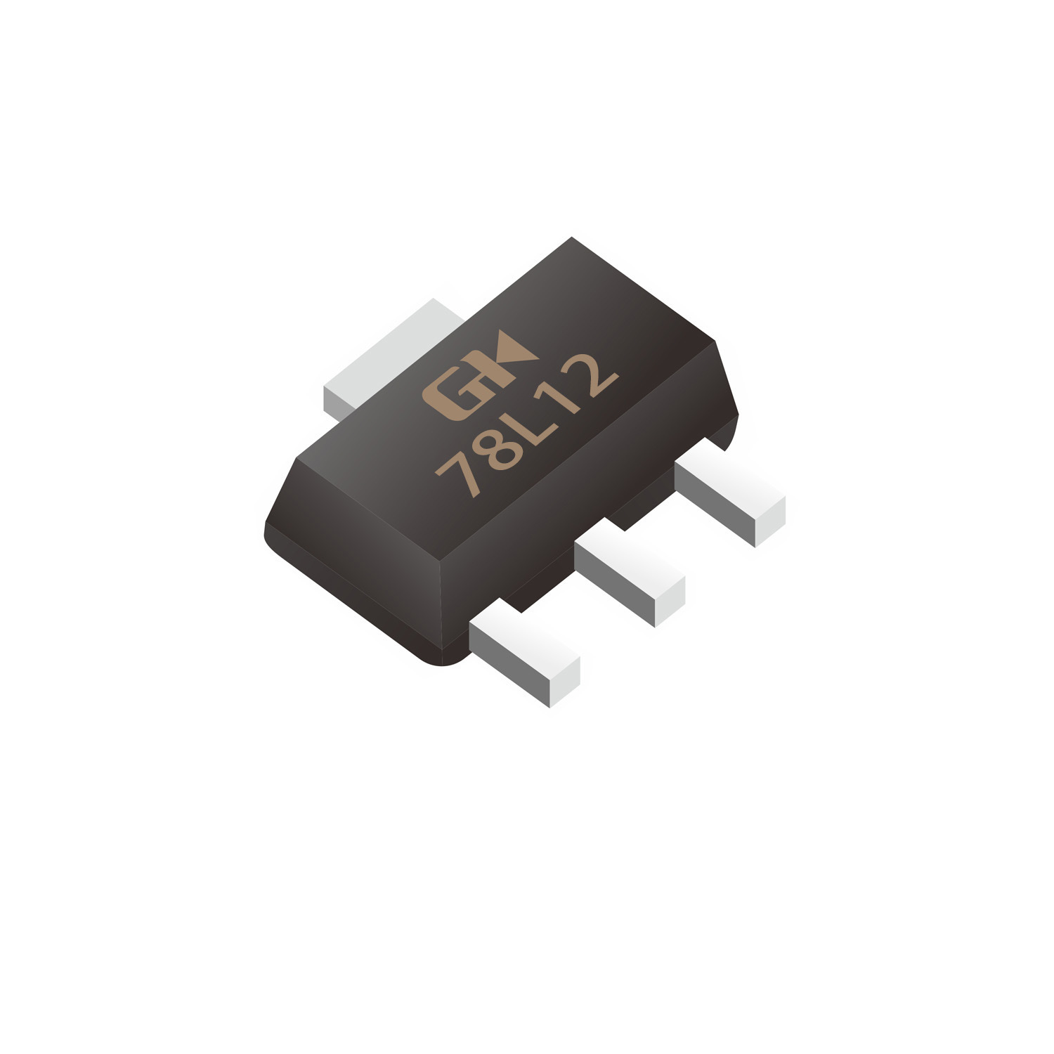 LDO linear voltage regulator 78L12 SOT89 0.1A 12V 